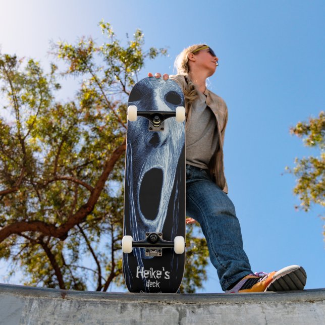 Skate Hollow-eyed phantom witch etching on blue-black (Ao ar livre 1)