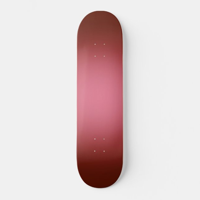 Skate Holofote branco sobre vermelho (Frente)