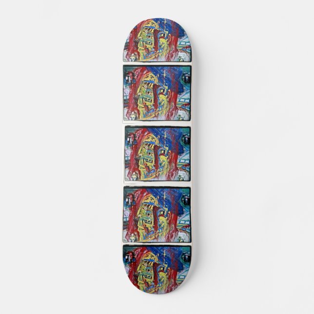 SKATE HOMEM DE MUITAS CARAS (Frente)