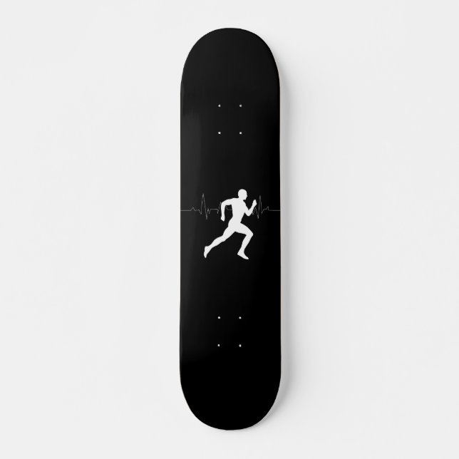 Skate Homem Runners Silhouette HeartBeat Line (Frente)