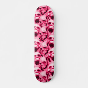 Skate Hot Pink Skulls