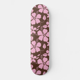 SKATE HULA HAWAIANA (HIBÍSCO) MARROM/ROSA