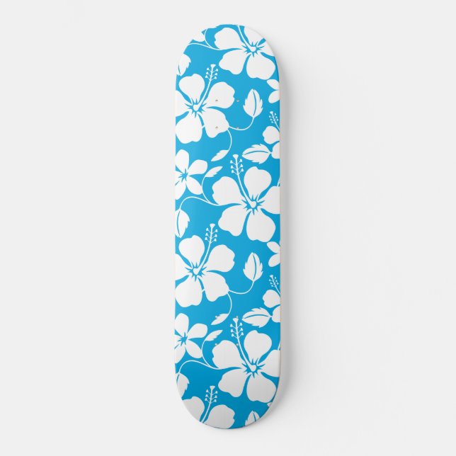 SKATE HULA HAWAIANA (HIBÍSCUS) AZUL (Frente)