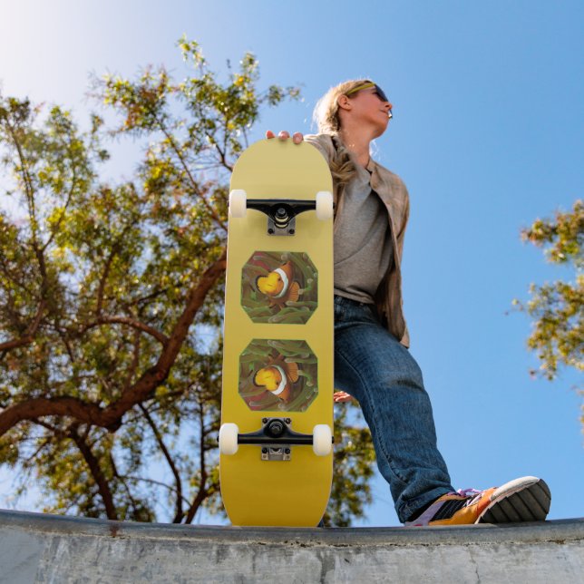 Skate HUMOR DE PRIMAVERA – Amarelo Suave | profundo a cl (Ao ar livre 1)