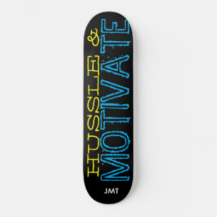 SKATE HUSSLE & MOTIVATE SKATEBOARDS /JMT EUA