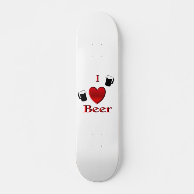 Skate I Heart Beer Design (Frente)