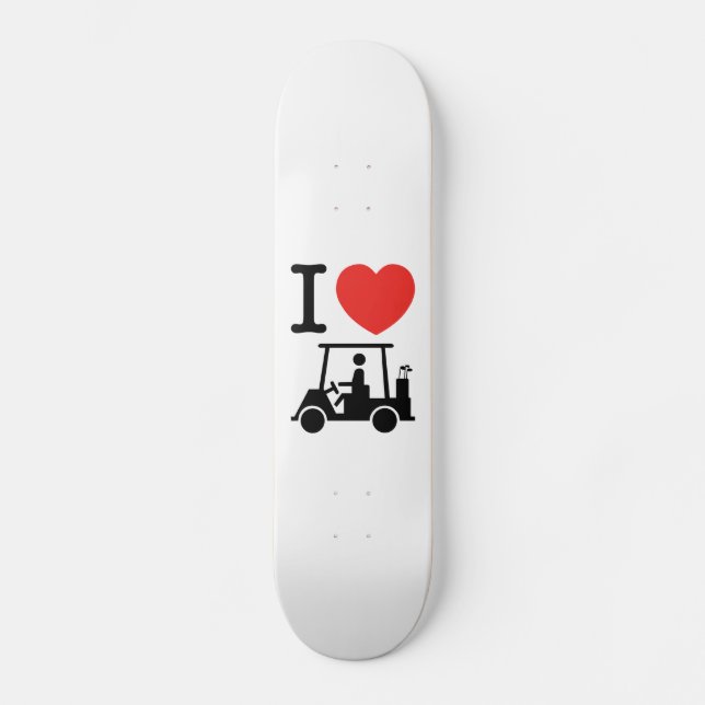 Skate I Heart (Love) Golf Cart (Frente)