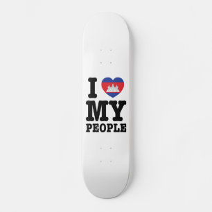 Skate I Heart (Love) My Khmer Pessoas