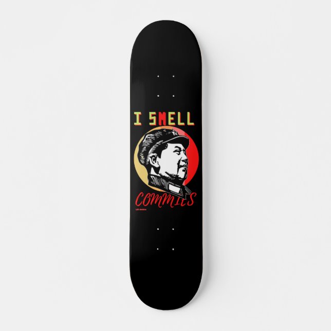 skate "I SMELL COMMIES 2 : MAO" (Frente)