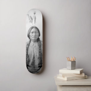 Skate Ícone Indígena Americano: Líder Lakota Touro Senta