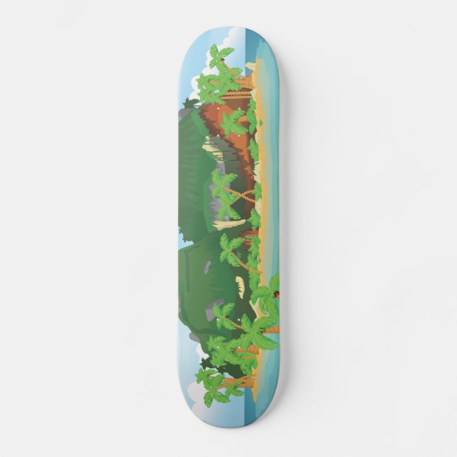 Skate Ilha Tropical Treasure (Frente)