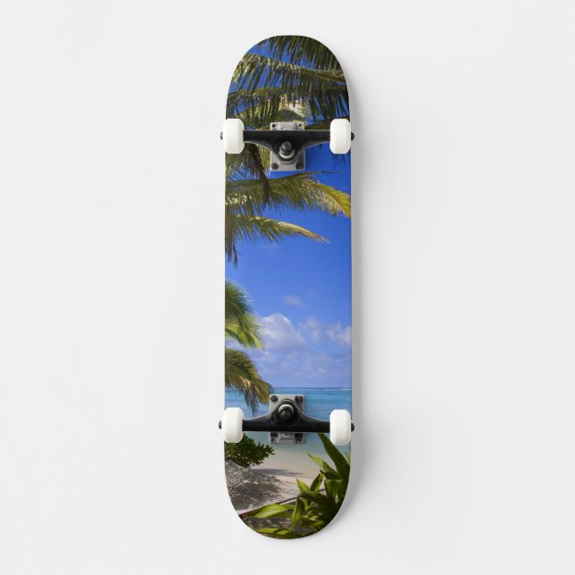 Skate Ilhas Cook com Palm na praia 2 (Frente)