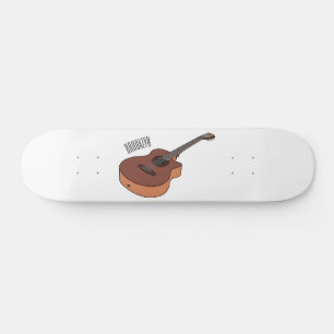 Skate Ilustração acústica de desenho animado