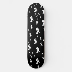 Skate Ilustração Assustadora de Fantasmas Góticos