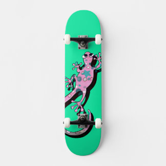 Skate Ilustração Colorida de Lagartixa | Lagarto Minimal