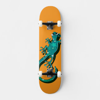 Skate Ilustração Colorida de Lagartixa | Lagarto Minimal