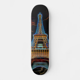 Skate Ilustração da Torre Eiffel - Paris, França