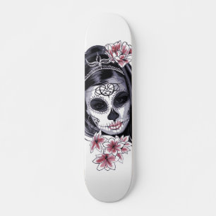 Skate Ilustração das flores de flores de flores de flore
