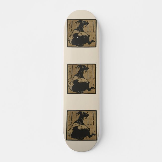 Skate Ilustração de Animais Quadrados (Frente)
