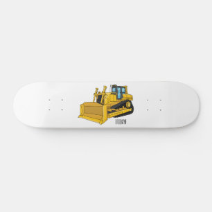 Skate Ilustração de desenho animado Bulldozer