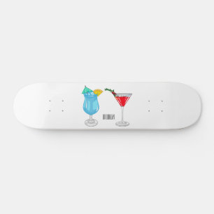 Skate Ilustração de desenho animado coquetel