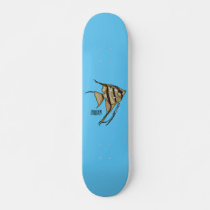 Skate Ilustração de desenho animado de Angelfish