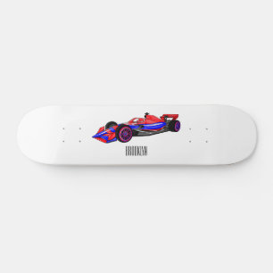 Skate Ilustração de desenho animado de automóveis de cor
