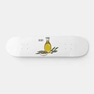 Skate Ilustração de desenho animado de azeite