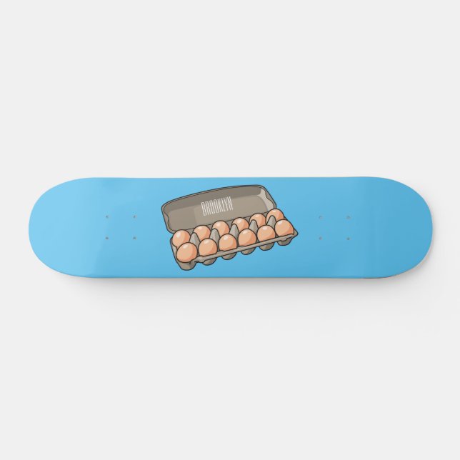 Skate Ilustração de desenho animado de caixa de ovos  (Horz)