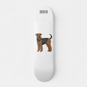 Skate ilustração de desenho animado de cão terrier Aired