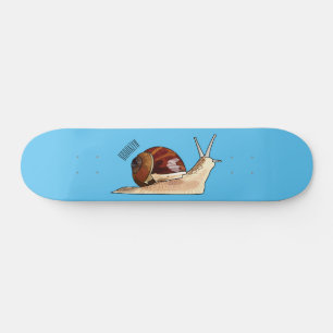 Skate Ilustração de desenho animado de caracol