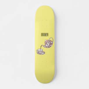 Skate Ilustração de desenho animado de configuração de g