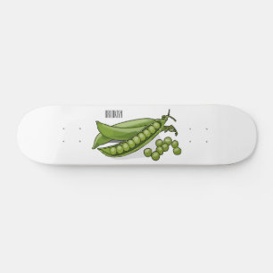 Skate Ilustração de desenho animado de ervilha