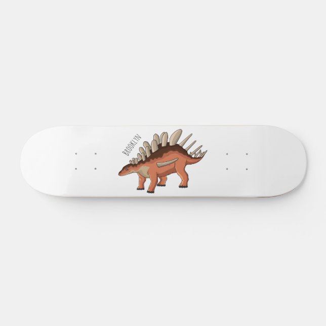 Skate Ilustração de desenho animado de Kentrosaurus (Horz)
