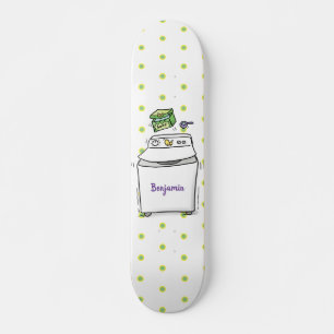 Skate Ilustração de desenho animado de máquina de lavar