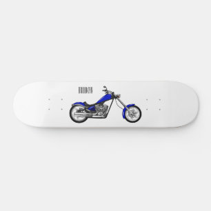 Skate Ilustração de desenho animado de motocicleta Chopp