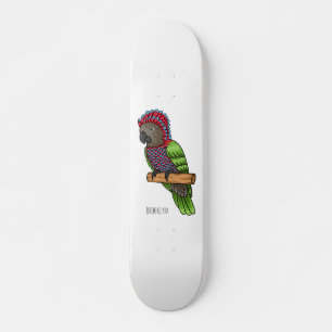 Skate Ilustração de desenho animado de pássaros-papagaio