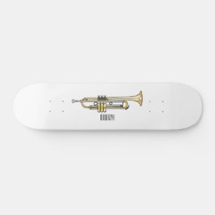 Skate Ilustração de desenho animado de trompete