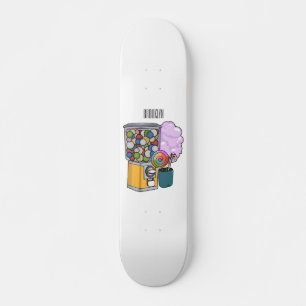 Skate Ilustração de desenho animado doce