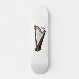 Skate Ilustração de desenho animado Harp