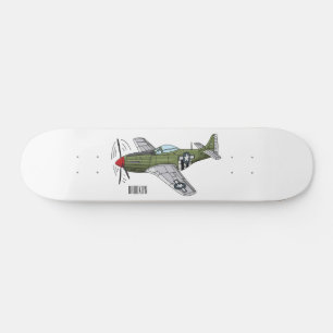 Skate Ilustração de desenho de avião militar
