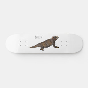 Skate Ilustração de desenho de lagarto com horda-regal