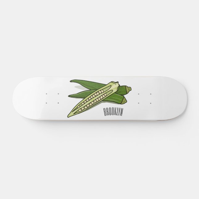 Skate Ilustração de desenho de Okra (Horz)