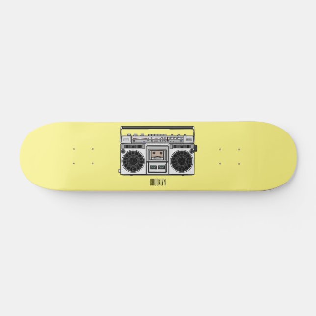 Skate Ilustração de desenho de rádio (Horz)