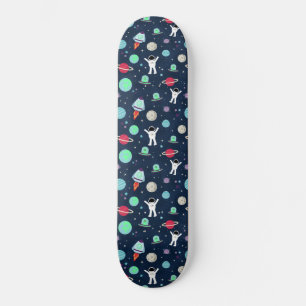 Skate Ilustração de padrão de espaço