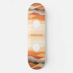 Skate Ilustração de Paisagem de Abstrato de Nome Persona
