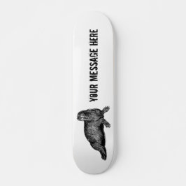 Skate Ilustração Simples de Black Walrus