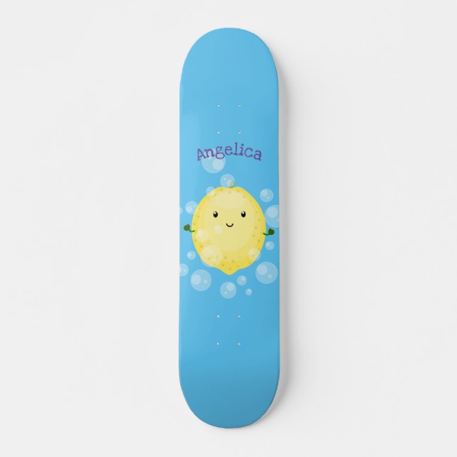 Skate Imagem das bolhas de fruta de limão-branco (Frente)