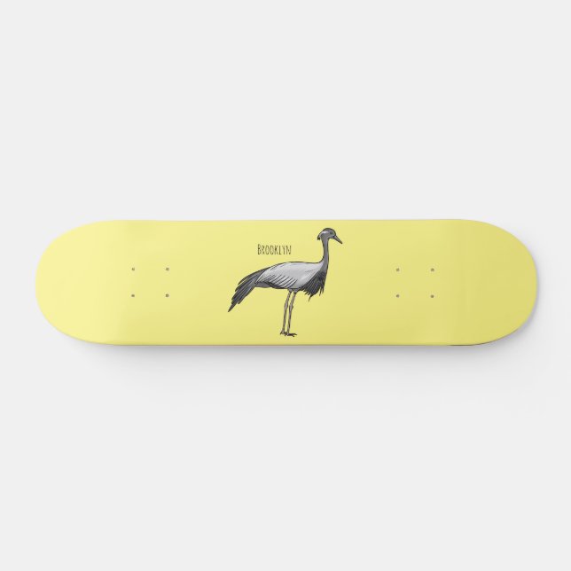 Skate Imagem de desenho animado de aves de guindaste dem (Horz)