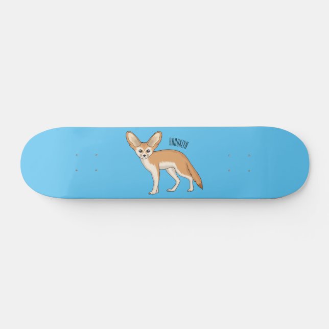 Skate Imagem de desenho animado de fennec fox (Horz)